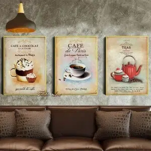 تابلو دکوراتیو طرح قهوه T202