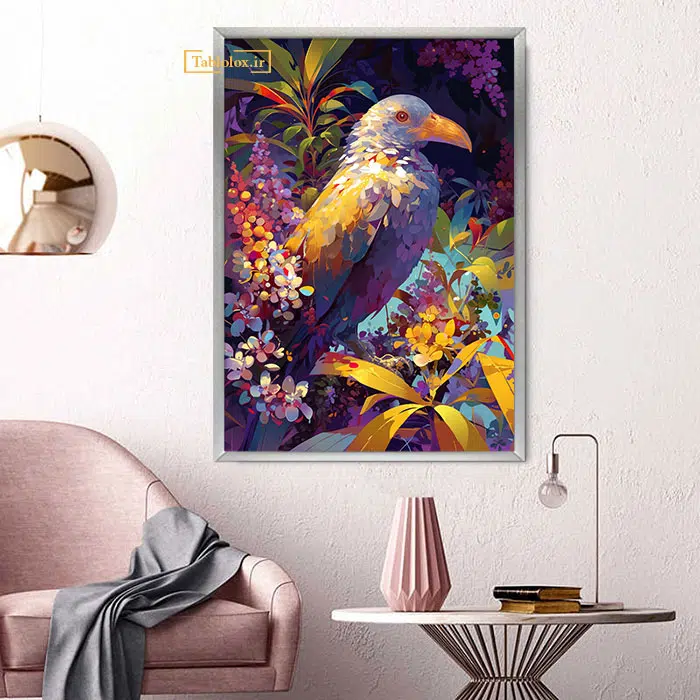 تابلو پرنده مدرن T743